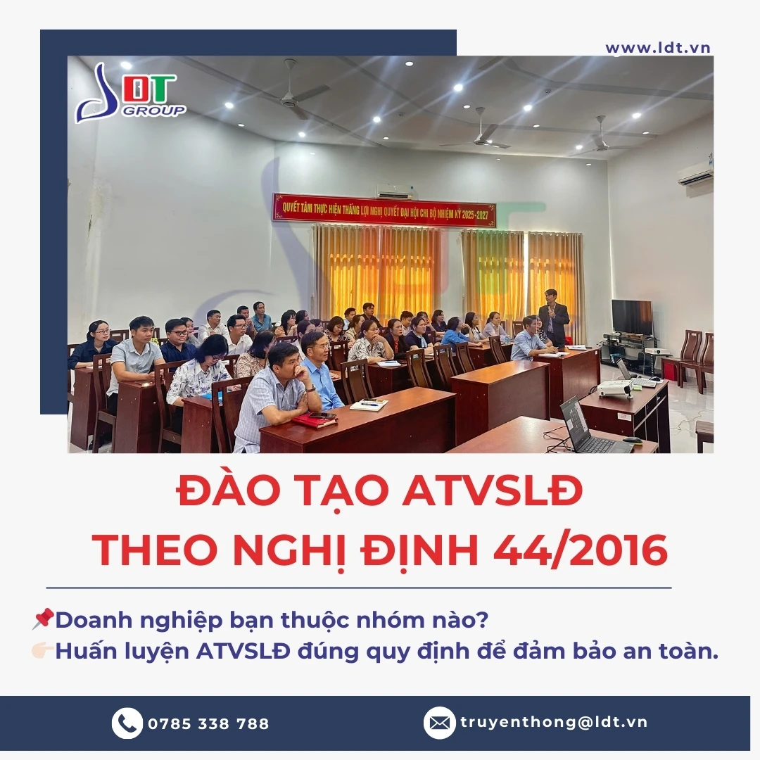 Đào tạo ATVSLĐ theo nghị định 44/2016