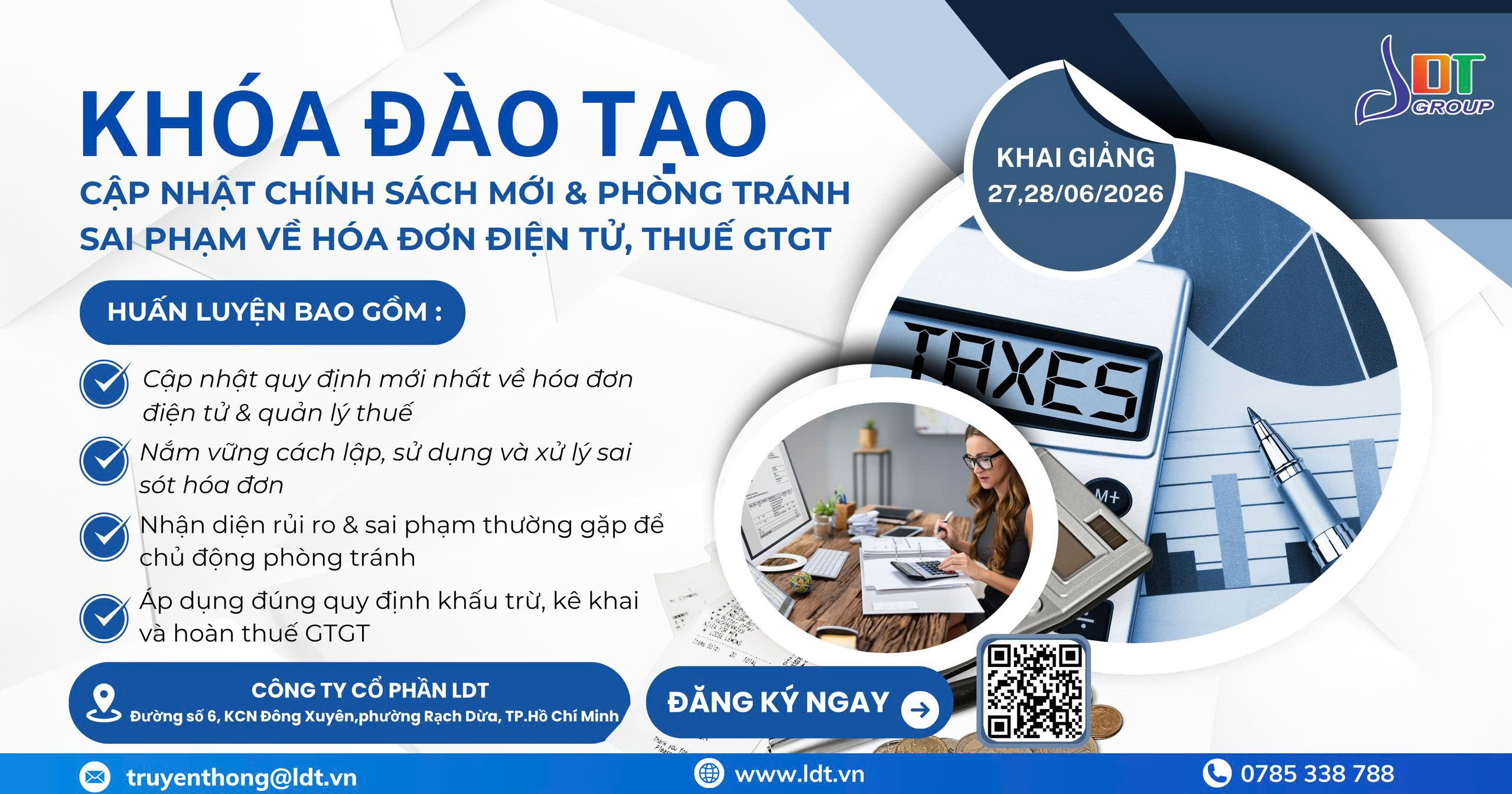 CẬP NHẬT CHÍNH SÁCH MỚI & PHÒNG TRÁNH SAI PHẠM VỀ HÓA ĐƠN ĐIỆN TỬ, THUẾ GTGT